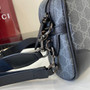 Gucci GG Emblem small crossbody bag, 821155 in black fabric
