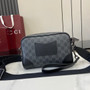 Gucci GG Emblem small crossbody bag, 821155 in black fabric