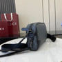 Gucci GG Emblem small crossbody bag, 821155 in black fabric