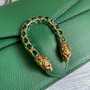 Gucci 400249 Dionysus small shoulder bag leather green - Default Title - View 6