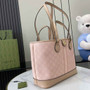 Gucci Ophidia small tote bag 765043 in pink leather