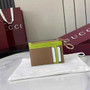 Gucci GG Marmont zip key pouch 837966 in dark beige and yellow