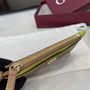 Gucci GG Marmont zip key pouch 837966 in dark beige and yellow