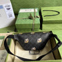 Gucci ‎675181 GG belt bag with tiger print Black leather - W23cm x H13cm x D5cm / Black - View 2