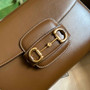Gucci 702049 Horsebit 1955 medium bag in brown leather - Default Title - View 5