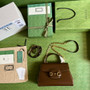 Gucci 702049 Horsebit 1955 medium bag in brown leather - Default Title - View 9