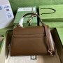 Gucci 702049 Horsebit 1955 medium bag in brown leather