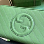Gucci Blondie zip-around wallet 760312 in green leather