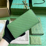 Gucci Blondie zip-around wallet 760312 in green leather - Default Title - View 2
