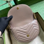 Gucci 746431 GG Marmont matelassé chain mini bag in light pink leather - Default Title - View 7