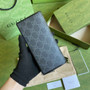 Gucci ‎‎672947 Long wallet with Interlocking G Black leather - W9cm x H17.5cm x D2cm / Black - View 3
