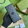 Gucci ‎�?72947 Long wallet with Interlocking G Black leather