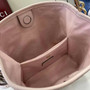 Gucci GG Emblem small bucket bag 815118 in Light Pink leather