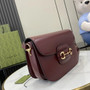 Gucci Horsebit 1955 shoulder bag 602204 in wine red leather