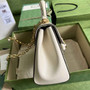 Gucci 702049 Horsebit 1955 medium bag in beige GG leather