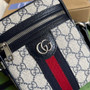 Gucci ‎598127 Ophidia GG shoulder bag Blue leather - Default Title - View 5