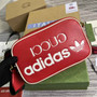 adidas x Gucci small shoulder bag 702427 Red leather - Default Title - View 4