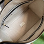 Gucci 715772 Small canvas top handle bag White leather