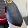 Gucci B Large shoulder bag, 815924 in natural canvas black leather