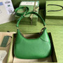 Gucci 731817 Aphrodite small shoulder bag in green leather