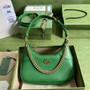 Gucci 731817 Aphrodite small shoulder bag in green leather