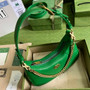 Gucci 731817 Aphrodite small shoulder bag in green leather