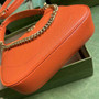 Gucci 731817 Aphrodite small shoulder bag in orange leather