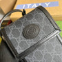 Gucci ‎699402 Mini bag with Interlocking G Black GG Supreme - Default Title - View 5
