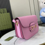 Gucci Horsebit 1955 shoulder bag 602204 in pink leather