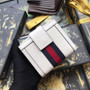 ‎Gucci 523173 Ophidia GG french flap wallet white leather