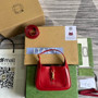 Gucci 637091 Jackie 1961 mini shoulder bag Red leather
