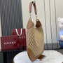 Gucci B large shoulder bag, 815924 in beige and dark brown