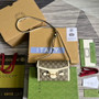 Gucci �?99296 Horsebit 1955 mini bag white GG Supreme canvas