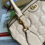 Gucci ‎‎702242 GG Matelassé leather medium bag beige - Default Title - View 6