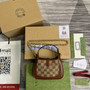 Gucci 675799 Jackie 1961 mini GG shoulder bag brown - Default Title - View 3