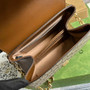 Gucci �?03848 Horsebit 1955 top handle bag Brown gg leather