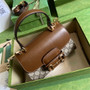 Gucci ‎703848 Horsebit 1955 top handle bag Brown gg leather - Default Title - View 6