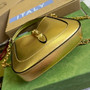 Gucci 675799 Jackie 1961 mini GG shoulder bag Gold leather