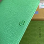 Gucci ‎497985 GG Marmont mini chain bag Green leather - 8"W x 5"H x 1.5"D / Black - View 5