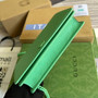 Gucci �?97985 GG Marmont mini chain bag Green leather