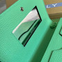 Gucci ‎497985 GG Marmont mini chain bag Green leather - 8"W x 5"H x 1.5"D / Black - View 8