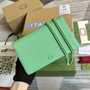 Gucci �?97985 GG Marmont mini chain bag Green leather