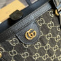 Gucci ‎631685 Ophidia GG medium tote Black Supreme canvas - Default Title - View 7