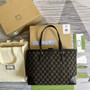 Gucci ‎631685 Ophidia GG medium tote Black Supreme canvas - Default Title - View 3