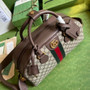 Gucci Savoy medium bowling bag 723309 Brown leather
