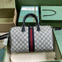 Gucci Ophidia large boston bag, 772065 GG Supreme canvas - Brown - View 2