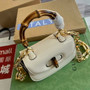 Gucci 686864 Bamboo 1947 mini top handle bag Beige patent leather - Default Title - View 5