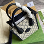 Gucci ‎‎�?71623 Mini tote bag with Interlocking G blue