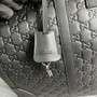 Gucci 406380 Tian GG Supreme duffle Black Leather