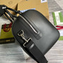 Gucci 406380 Tian GG Supreme duffle Black Leather